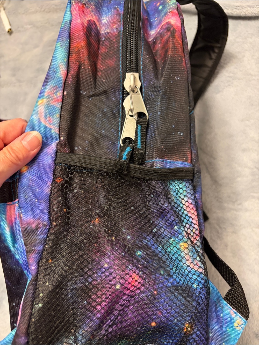 Galaxy Print Backpack - Multicolor - Picture 4 of 7
